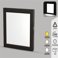 SİYAH KASA 18W S.Ü. KARE PANEL SARI 1